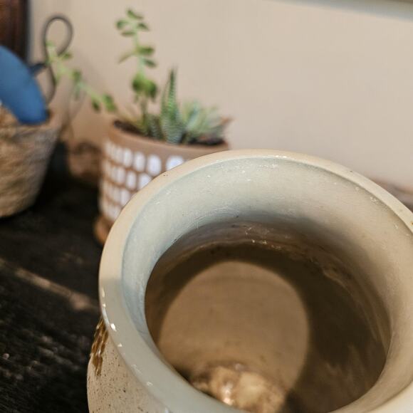 Autumn Leaf Japanese Style Ceramic Vase Jar -Signed Ola - Picture 3 of 9